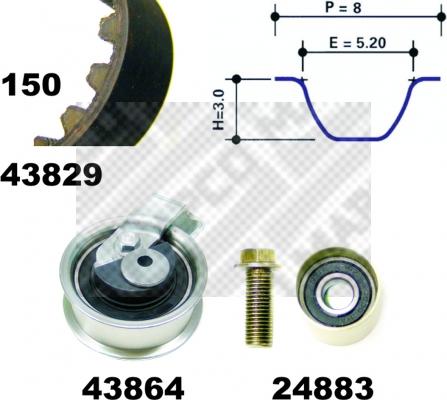 Mapco 23901 - Timing Belt Set car-mod.net