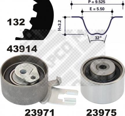 Mapco 23914 - Timing Belt Set car-mod.net