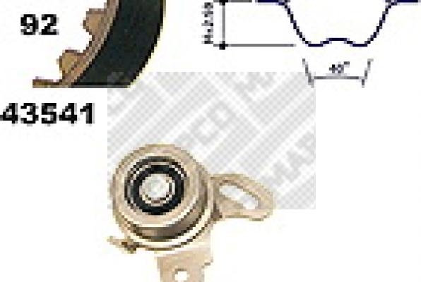 Mapco 23541 - Timing Belt Set car-mod.net