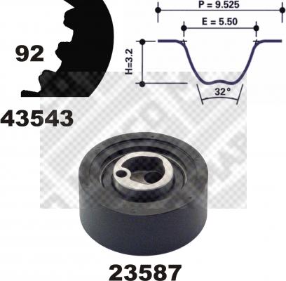 Mapco 23543 - Timing Belt Set car-mod.net