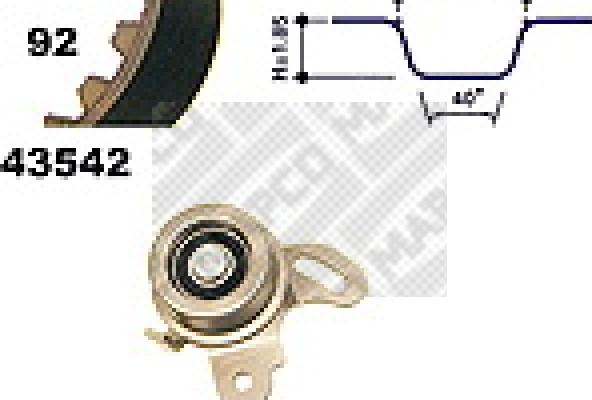 Mapco 23542 - Timing Belt Set car-mod.net