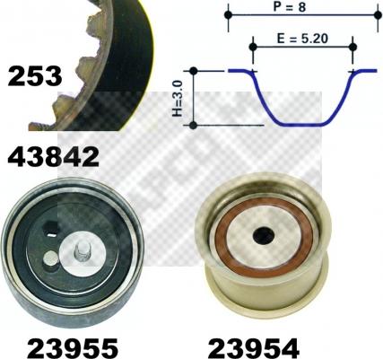Mapco 23842 - Timing Belt Set car-mod.net