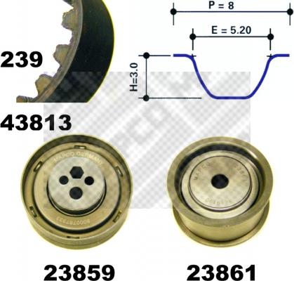Mapco 23817 - Timing Belt Set car-mod.net