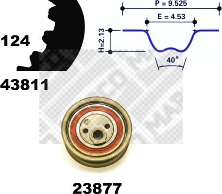 Mapco 23825 - Timing Belt Set car-mod.net