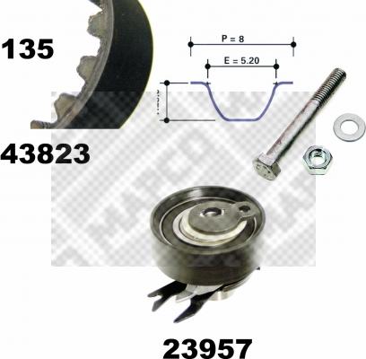 Mapco 23823 - Timing Belt Set car-mod.net