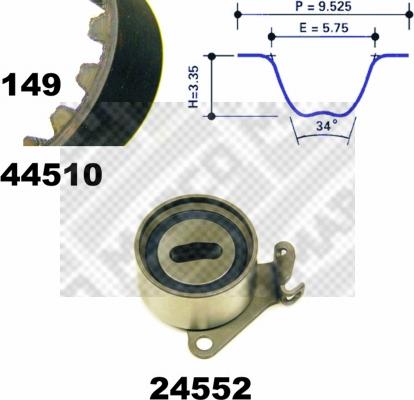 Mapco 73510 - Timing Belt Set car-mod.net