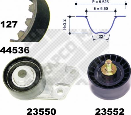 Mapco 73536 - Timing Belt Set car-mod.net
