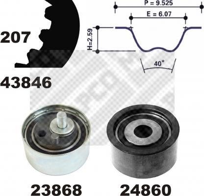 Mapco 73816 - Timing Belt Set car-mod.net