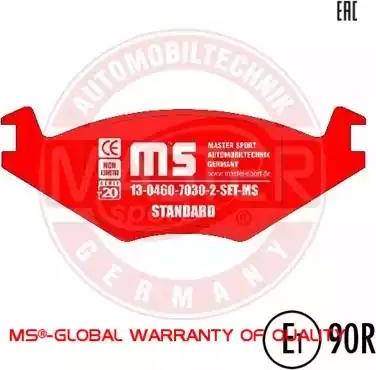 MASTER-SPORT 13046070302-SET-MS - Brake Pad Set, disc brake car-mod.net
