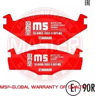 MASTER-SPORT 13046070322-SET-MS - Brake Pad Set, disc brake car-mod.net