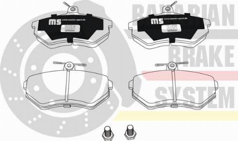 MASTER-SPORT W236029572 - Brake Pad Set, disc brake car-mod.net