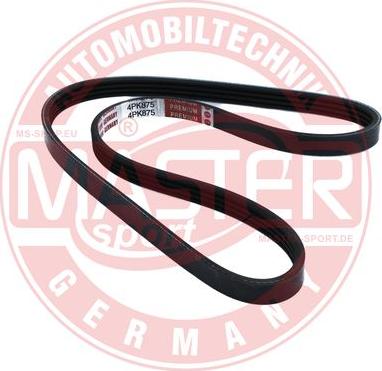 MASTER-SPORT 4PK875-PCS-MS - V-Ribbed Belt car-mod.net