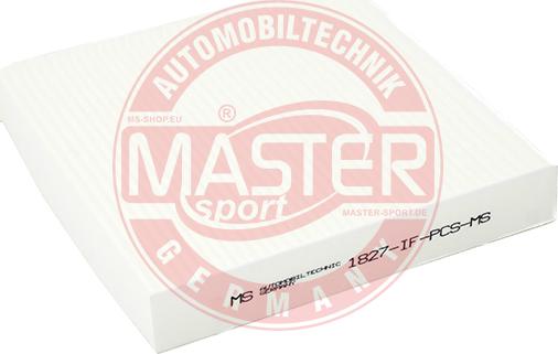 MASTER-SPORT 1827-IF-PCS-MS - Filter, interior air car-mod.net