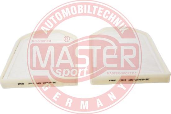 MASTER-SPORT 2949-IF-SET/2/-MS - Filter, interior air car-mod.net