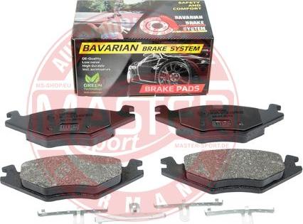 MASTER-SPORT K6070302 - Brake Pad Set, disc brake car-mod.net