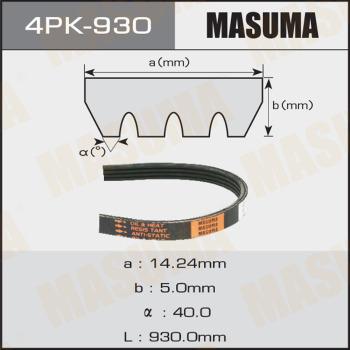 MASUMA 4PK-930 - V-Ribbed Belt car-mod.net