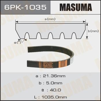 MASUMA 6PK1035 - V-Ribbed Belt car-mod.net