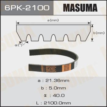 MASUMA 6PK2100 - V-Ribbed Belt car-mod.net