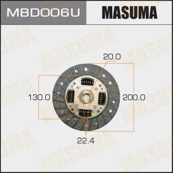 MASUMA MBD006U - Clutch Disc car-mod.net