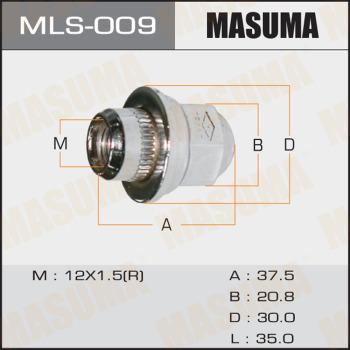 MASUMA MLS-009 - Wheel Nut car-mod.net