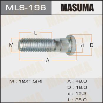 MASUMA MLS-196 - Stud, wheel hub car-mod.net