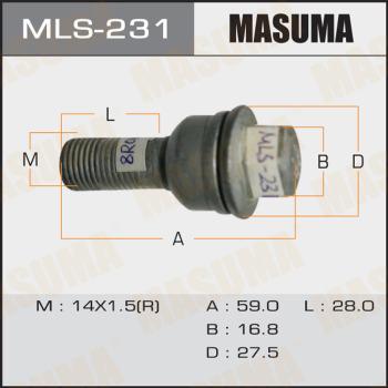 MASUMA MLS-231 - Wheel Bolt car-mod.net