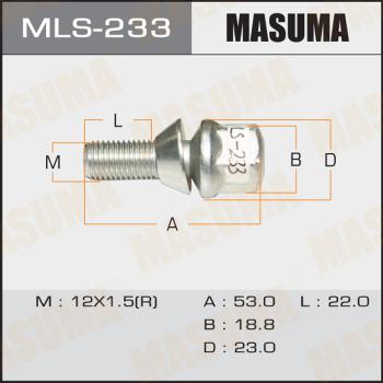 MASUMA MLS-233 - Wheel Bolt car-mod.net