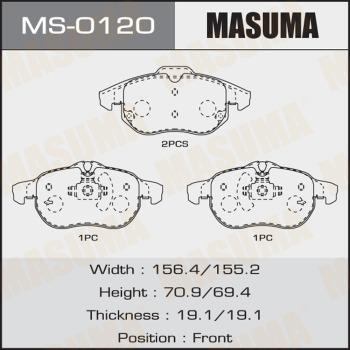 MASUMA MS-0120 - Drum Brake Shoe Set car-mod.net