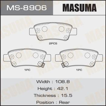 MASUMA MS-8906 - Drum Brake Shoe Set car-mod.net