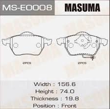 MASUMA MS-E0008 - Drum Brake Shoe Set car-mod.net