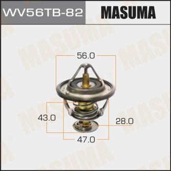 MASUMA WV56TB-82 - Coolant thermostat / housing car-mod.net