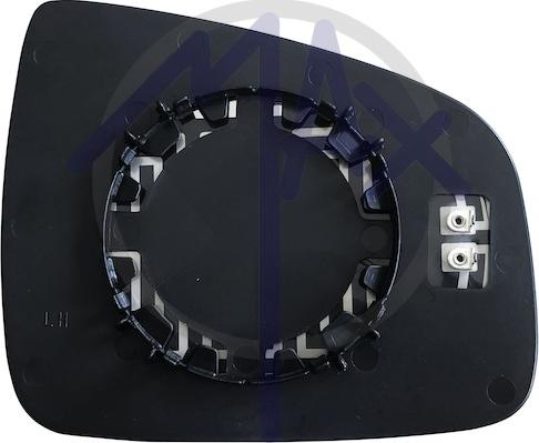 MAX MDL124-L - Mirror Glass, outside mirror car-mod.net