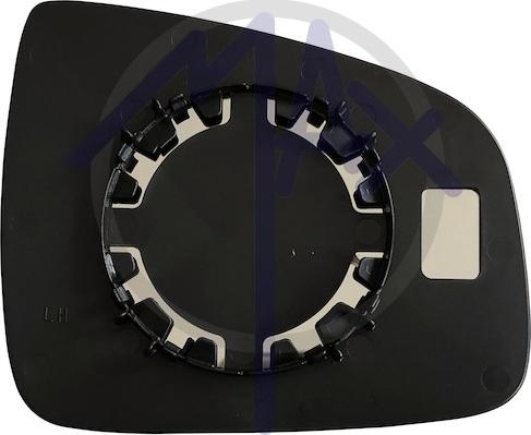 MAX MDL125-L - Mirror Glass, outside mirror car-mod.net