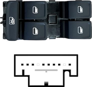 MAX SVW116 - Switch, window regulator car-mod.net