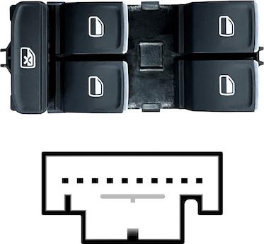 MAX SVW117 - Switch, window regulator car-mod.net