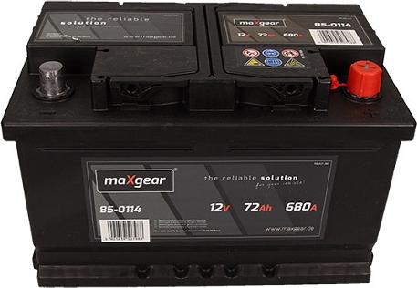 Maxgear 572409068 D722 - Starter Battery car-mod.net