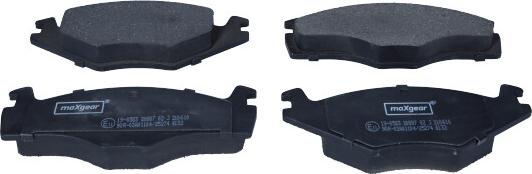 Maxgear 19-0583 - Brake Pad Set, disc brake car-mod.net