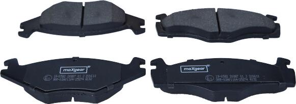 Maxgear 19-0582 - Brake Pad Set, disc brake car-mod.net