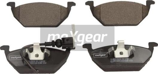 Maxgear 19-0613 - Brake Pad Set, disc brake car-mod.net