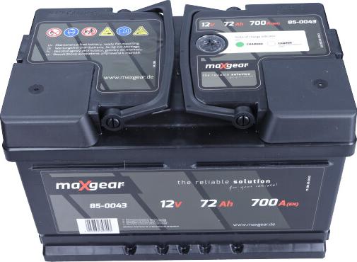 Maxgear 85-0043 - Starter Battery car-mod.net