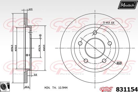 Maxtech 5475318 - Steering Knuckle, wheel suspension car-mod.net