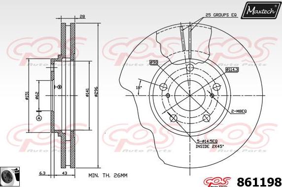 Maxtech 5271000 - Steering Knuckle, wheel suspension car-mod.net