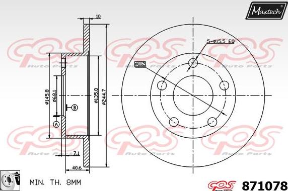 Maxtech 5271008 - Steering Knuckle, wheel suspension car-mod.net