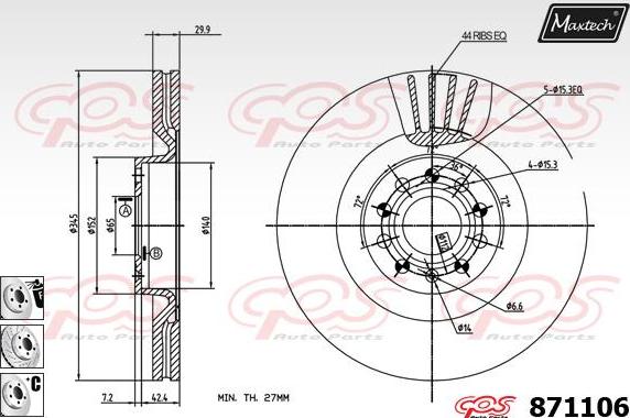 Maxtech 5271035 - Steering Knuckle, wheel suspension car-mod.net