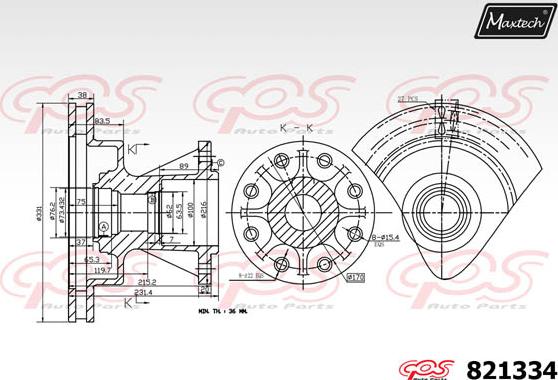 Maxtech 5272006 - Steering Knuckle, wheel suspension car-mod.net