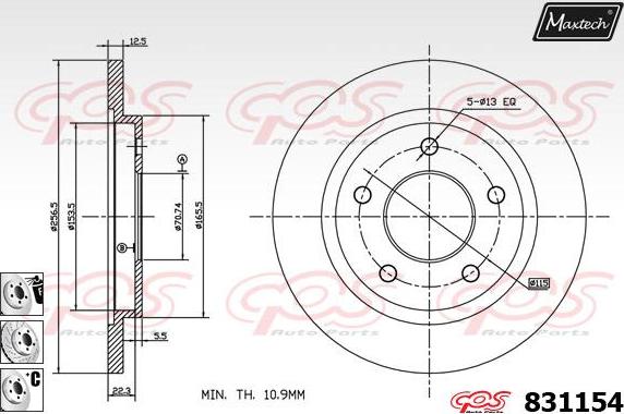 Maxtech 70180213 - Seal, brake caliper piston car-mod.net