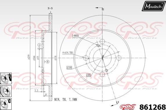 Maxtech 871002 - Brake Disc car-mod.net