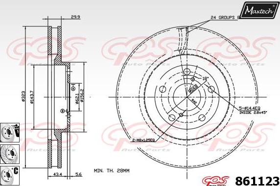 Maxtech 872501 - Brake Drum car-mod.net