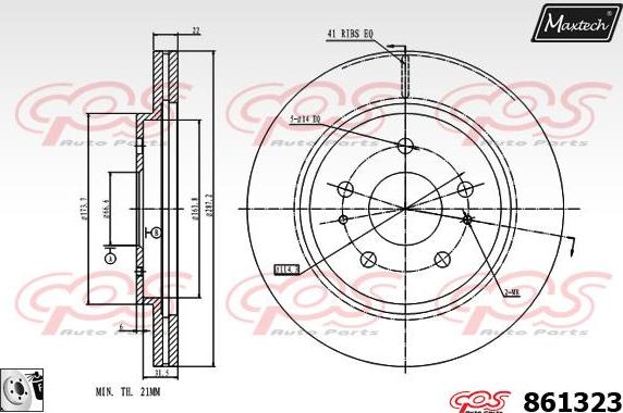 Maxtech 70180091 - Seal, brake caliper piston car-mod.net