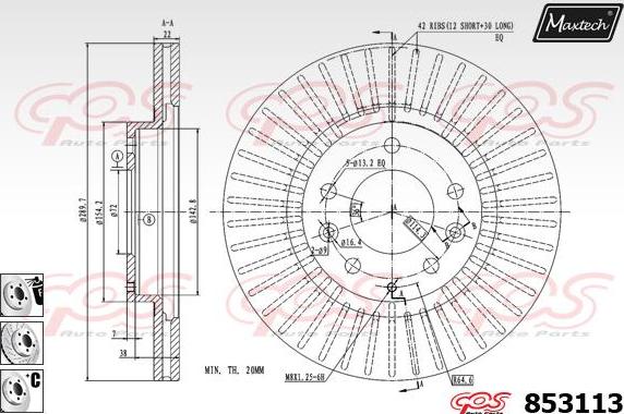 Maxtech 70180036 - Seal, brake caliper piston car-mod.net